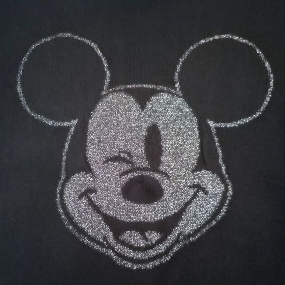 NWT GAP Kids Disney Mickey Mouse Black Sweater sz M 8 Girls - Picture 4 of 5